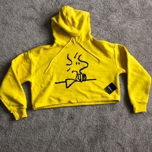 Forever 21 Woodstock (peanuts) cropped sweatshirt